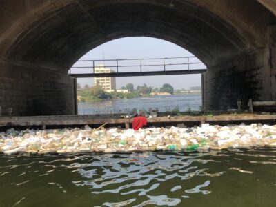 Pollution in the river Nile